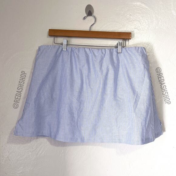 Djerf Avenue Blue and White Striped Tube Top - Picture 6 of 15